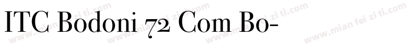 ITC Bodoni 72 Com Bo字体转换